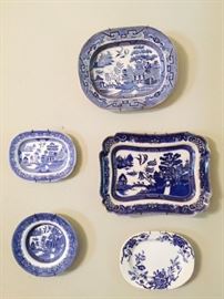 Tons of Antique Transferware and Flow Blue