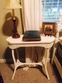 Antique Wicker Table, Antique Photo Album