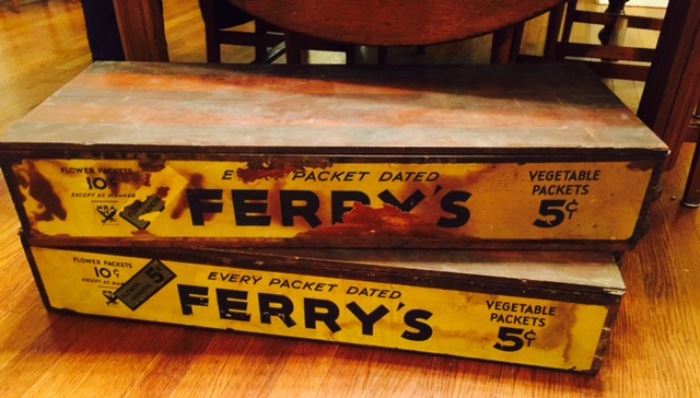 Antique Ferry's Seed Boxes
