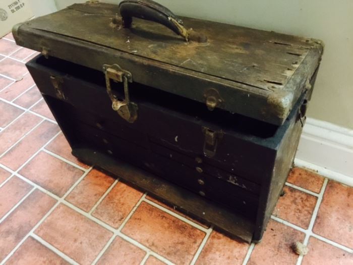 Antique Box with Drawers