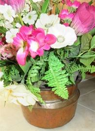 Copper Silk Floral Pot/Planter