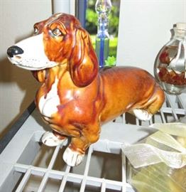 Vintage Italian Ceramic Dog Dachshund Made In Italy 
