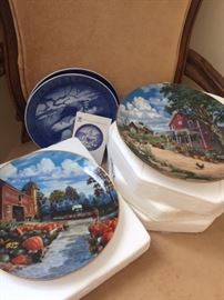 Collectible plates by The Bradford Exchange