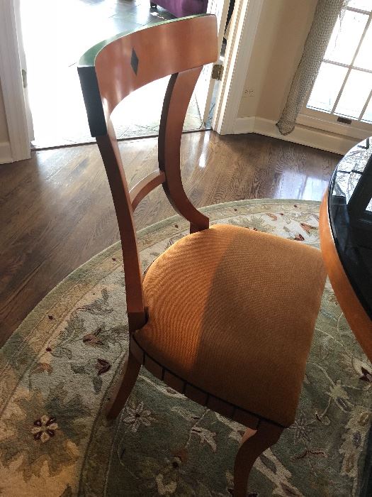 Custom chair with cushioned seat