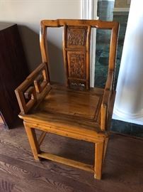 Antique hand-carved chairs, 2 
