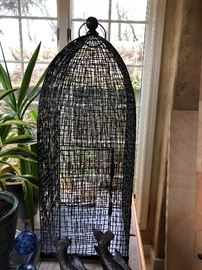 Decorative metal birdcage