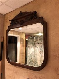 Hand carved mirror