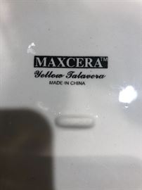 Maxcera Yellow Talavera plate