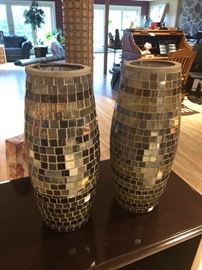 Mosaic candleholders