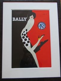 Original Villemont Bally 1989 poster $400