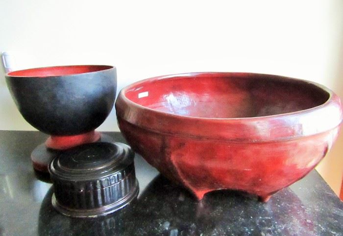 Burmese lacquer bowls