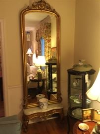 Pier mirror with marble top stand - Stunning!!!!