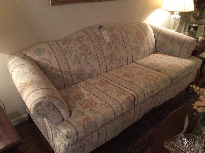 Matching camel back sofa - excellent condition 