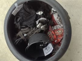 Assorted Small Decorations; Table Scatter Skulls; Small Hanging Reapers; Rubber Scorpions; Priced as a kind of grab bag deal; $3