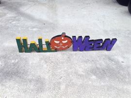 Metal Halloween Art; Suitable for Outdoors; Can be Wall Mounted; 48"W x 1.5"D x9"H; $45