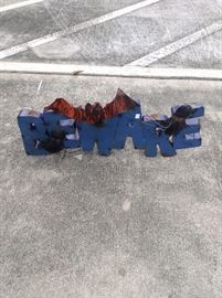 Beware Halloween Sign; Can be Used Outdoors; Can be Wall Mounted; 30"W x 2"D x 14"H; $37.50