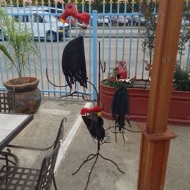 3 Buzzard Tree; Great Outdoor Decoration; Buzzards are Welded to Tree; Made in Mexico; $112.50