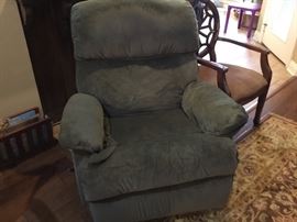 Fabric rocker recliner