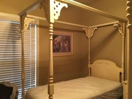 Canopy over twin beds
