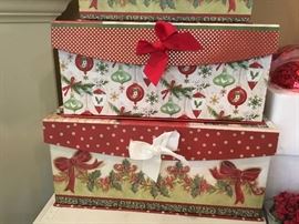 Stack of boxes in various sizes