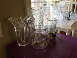 Crystal vases