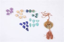 5. Jewelry Lot of Jade Pendant and Miscellaneous Beads