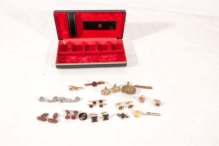 4. Jewelry Box With Lot of Mens Costume Jewelry