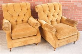 30. Pair of Milling Road by Baker furniture companyVictorian Style Armchairs