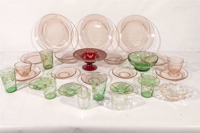 53. Miscellaneous Lot of Glassware