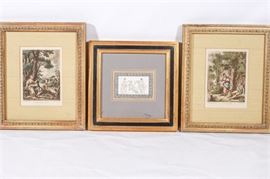 54.Pair 18th c Style Prints