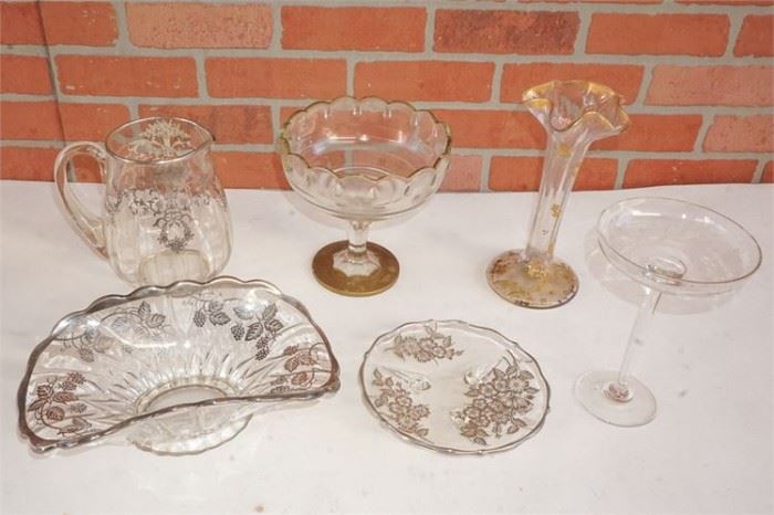 84. Lot of Six 6 Decorative Glass Items