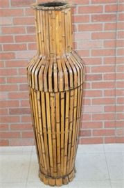 102. Rattan Vase Form Umbrella Stand