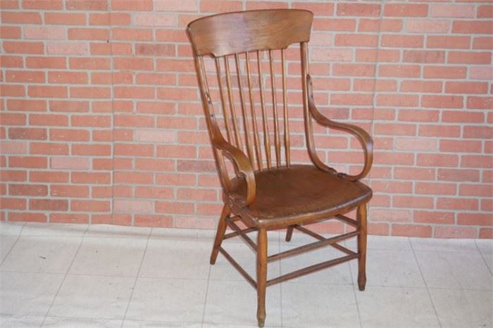 105. Windsor Back Solid Wood Chair