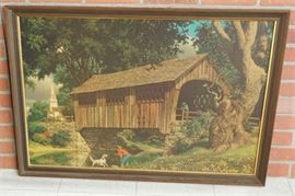 122. Paul Detlefsen Covered Bridge Print