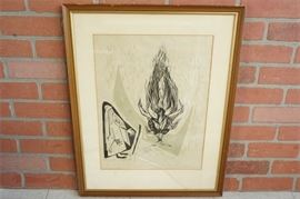 124. Paper Cutting Framed Art