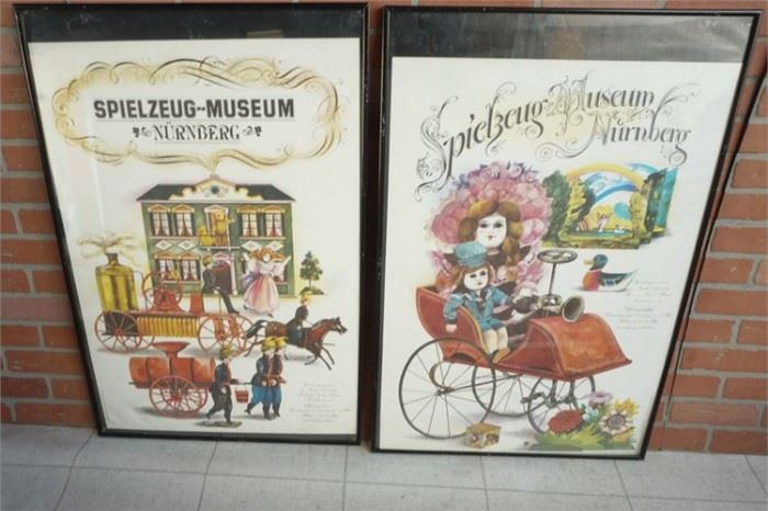 127. Vintage Advertisement Posters Framed
