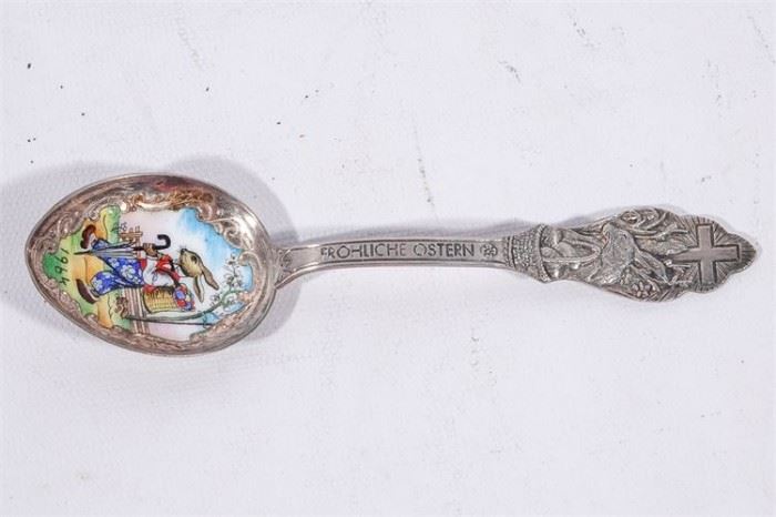 150. German Silver Holiday Spoon