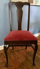 Vintage Chair. Dining Chair. Side Chair. Desk Chair. Height 38", Seat 15" by 18", Width of back 5". Nice condition.