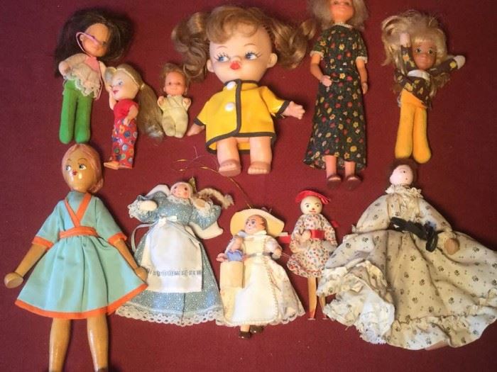 Dolls in Rubber and Wood