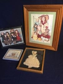 Four Wood Framed Pictures