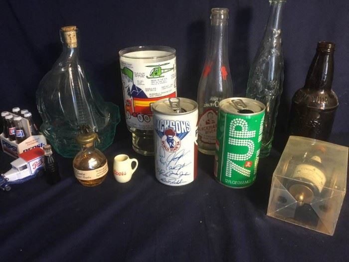Vintage Bottles  Cans