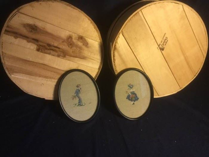 Wooden Round Boxes, Oval Frames