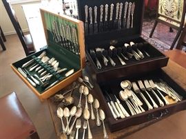 Huge selection of sterling flatware. just in time for the holidays.