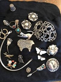 assortment of nic nak jewelry.