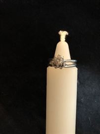 14k Ring with precious stones.