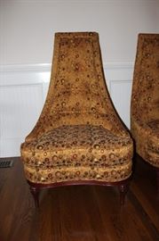Close-up of one of the chairs
