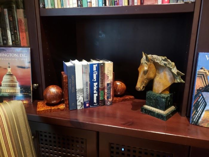 Horse head Sculpture, bookends