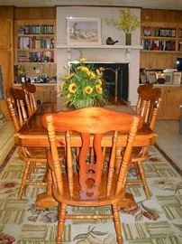 DINING TABLE AND 6 CHAIRS
