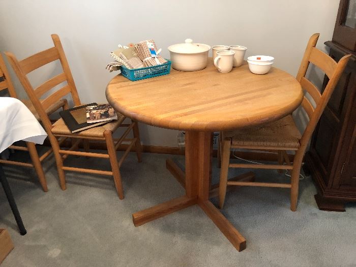 Nook Table - Small Kitchen Table with 3 Chairs