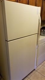 upright fridge and freezer